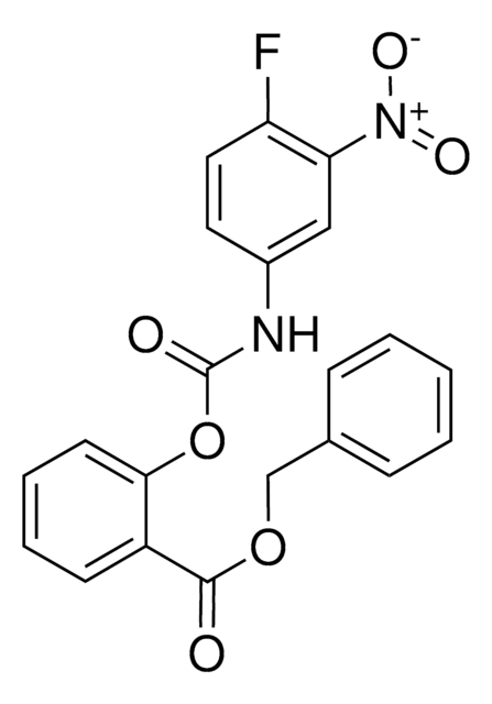 2-(BENZYLOXYCARBONYL)PHENYL N-(4-FLUORO-3-NITROPHENYL)CARBAMATE AldrichCPR