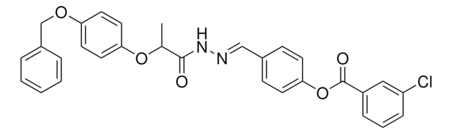 4-(2-(2-(4-(BENZYLOXY)PHENOXY)PROPANOYL)CARBOHYDRAZONOYL)PHENYL 3-CHLOROBENZOATE AldrichCPR
