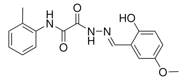 2-(2-(2-HO-5-METHOXYBENZYLIDENE)HYDRAZINO)-N-(2-METHYLPHENYL)-2-OXOACETAMIDE AldrichCPR