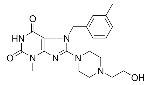 8-[4-(2-HYDROXYETHYL)-1-PIPERAZINYL]-3-METHYL-7-(3-METHYLBENZYL)-3,7-DIHYDRO-1H-PURINE-2,6-DIONE AldrichCPR