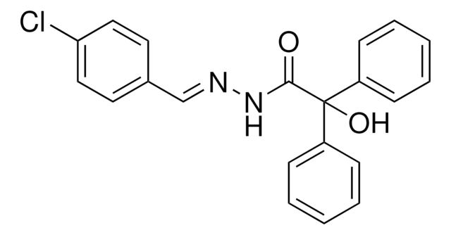 2-HYDROXY-2,2-DIPHENYL-ACETIC ACID (4-CHLORO-BENZYLIDENE)-HYDRAZIDE AldrichCPR
