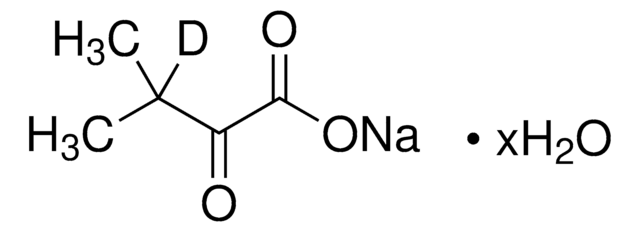 2-Keto-3-methylbutyric acid-3-d sodium salt hydrate 98 atom % D, 98% (CP)