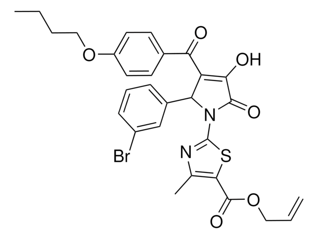 ALLYL 2-[2-(3-BROMOPHENYL)-3-(4-BUTOXYBENZOYL)-4-HYDROXY-5-OXO-2,5-DIHYDRO-1H-PYRROL-1-YL]-4-METHYL-1,3-THIAZOLE-5-CARBOXYLATE AldrichCPR