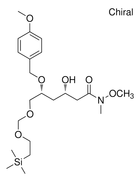 (3S,5R)-3-HYDROXY-N-METHOXY-5-(4-METHOXYBENZYLOXY)-N-METHYL-6-((2-(TRIMETHYLSILYL)ETHOXY)METHOXY)HEXANAMIDE AldrichCPR