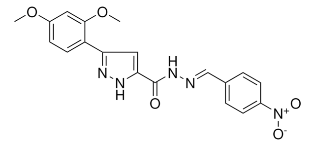 3-(2,4-DIMETHOXYPHENYL)-N'-(4-NITROBENZYLIDENE)-1H-PYRAZOLE-5-CARBOHYDRAZIDE AldrichCPR
