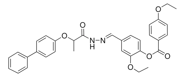 4-(2-(2-((1,1'-BIPHENYL)-4-YLOXY)PROPANOYL)CARBOHYDRAZONOYL)-2-ETHOXYPHENYL 4-ETHOXYBENZOATE AldrichCPR