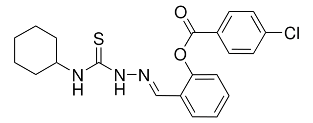 2-(2-((CYCLOHEXYLAMINO)CARBOTHIOYL)CARBOHYDRAZONOYL)PHENYL 4-CHLOROBENZOATE AldrichCPR