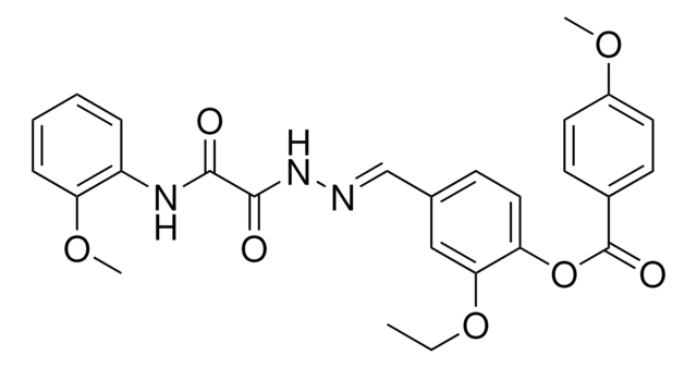 2-ETHOXY-4-(2-((2-METHOXYANILINO)(OXO)AC)CARBOHYDRAZONOYL)PH 4-METHOXYBENZOATE AldrichCPR