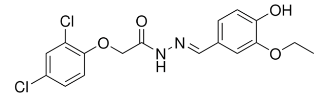 2-(2,4-DICHLOROPHENOXY)-N'-(3-ETHOXY-4-HYDROXYBENZYLIDENE)ACETOHYDRAZIDE AldrichCPR