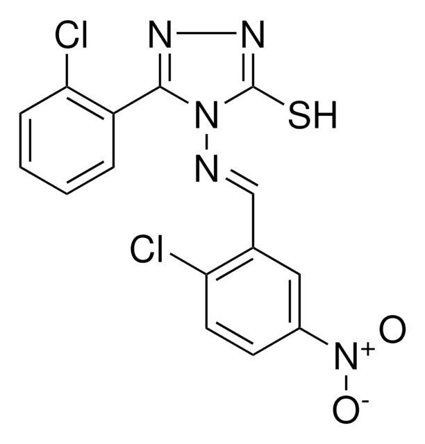 4-((2-CL-5-NITROBENZYLIDENE)AMINO)-5-(2-CHLOROPHENYL)-4H-1,2,4-TRIAZOLE-3-THIOL AldrichCPR