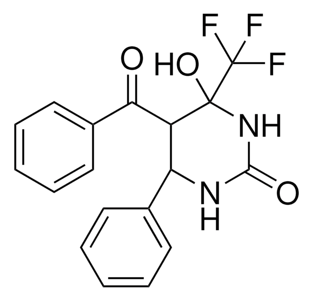 5-BENZOYL-4-HYDROXY-6-PHENYL-4-(TRIFLUOROMETHYL)TETRAHYDRO-2(1H)-PYRIMIDINONE AldrichCPR