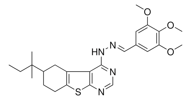 3,4,5-TRIMETHOXYBENZALDEHYDE (6-TERT-PENTYL-5,6,7,8-TETRAHYDRO[1]BENZOTHIENO[2,3-D]PYRIMIDIN-4-YL)HYDRAZONE AldrichCPR
