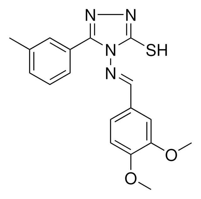 4-{[(E)-(3,4-DIMETHOXYPHENYL)METHYLIDENE]AMINO}-5-(3-METHYLPHENYL)-4H-1,2,4-TRIAZOLE-3-THIOL AldrichCPR