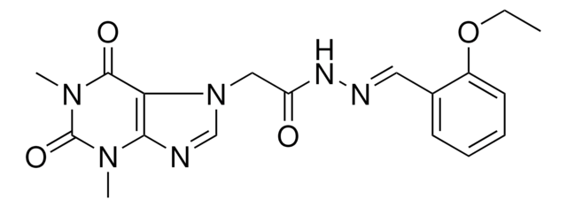 2-(1,3-DIMETHYL-2,6-DIOXO-1,2,3,6-TETRAHYDRO-7H-PURIN-7-YL)-N'-[(E)-(2-ETHOXYPHENYL)METHYLIDENE]ACETOHYDRAZIDE AldrichCPR