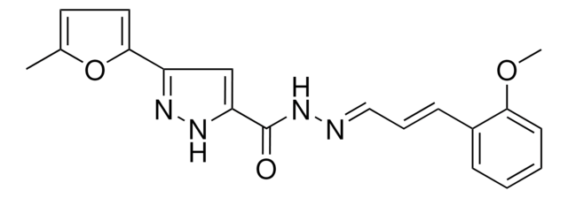 N'-(3-(2-MEO-PH)-2-PROPENYLIDENE)-3-(5-ME-2-FURYL)-1H-PYRAZOLE-5-CARBOHYDRAZIDE AldrichCPR