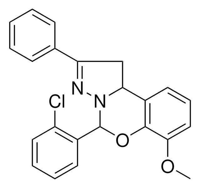 5-(2-CL-PHENYL)-2-PH-1,10B-DIHYDROPYRAZOLO(1,5-C)(1,3)BENZOXAZIN-7-YL ME ETHER AldrichCPR