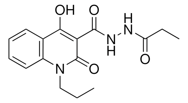 4-HO-2-OXO-1-PR-1,2-DIHYDRO-QUINOLINE-3-CARBOXYLIC ACID N'-PROPIONYL-HYDRAZIDE AldrichCPR