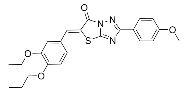 (5Z)-5-(3-ETHOXY-4-PROPOXYBENZYLIDENE)-2-(4-METHOXYPHENYL)[1,3]THIAZOLO[3,2-B][1,2,4]TRIAZOL-6(5H)-ONE AldrichCPR