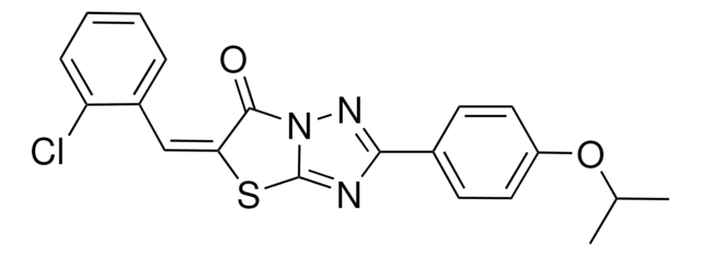(5E)-5-(2-CHLOROBENZYLIDENE)-2-(4-ISOPROPOXYPHENYL)[1,3]THIAZOLO[3,2-B][1,2,4]TRIAZOL-6(5H)-ONE AldrichCPR