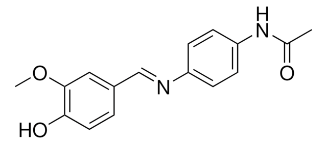 N-(4-((4-HYDROXY-3-METHOXY-BENZYLIDENE)-AMINO)-PHENYL)-ACETAMIDE AldrichCPR