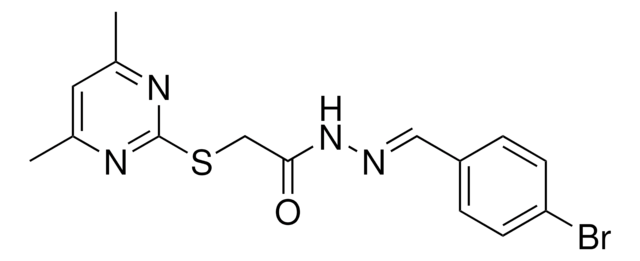 2-(4,6-DIMETHYL-PYRIMIDIN-2-YLSULFANYL)-ACETIC ACID (4-BR-BENZYLIDENE)-HYDRAZIDE AldrichCPR