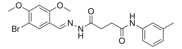 4-(2-(5-BR-2,4-DIMETHOXYBENZYLIDENE)HYDRAZINO)N-(3-METHYLPHENYL)-4-OXOBUTANAMIDE AldrichCPR