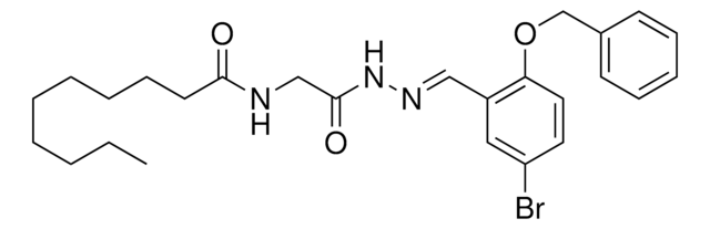 N-(2-(2-(2-(BENZYLOXY)-5-BROMOBENZYLIDENE)HYDRAZINO)-2-OXOETHYL)DECANAMIDE AldrichCPR