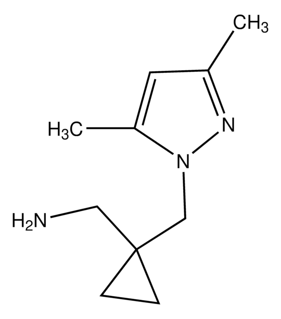 ((1-[(3,5-Dimethyl-1H-pyrazol-1-yl)methyl]cyclopropyl)methyl)amine AldrichCPR