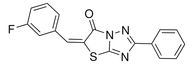 5-(3-FLUOROBENZYLIDENE)-2-PHENYL(1,3)THIAZOLO(3,2-B)(1,2,4)TRIAZOL-6(5H)-ONE AldrichCPR