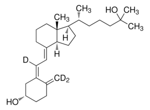 25-Hydroxyvitamin D3 (6,19,19-d3) solution 100 μg/mL in ethanol, 97 atom % D, 98% (CP)