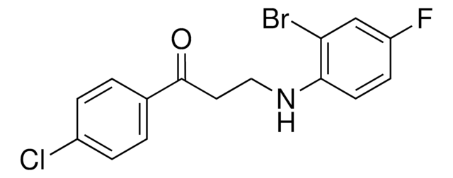 3-(2-BROMO-4-FLUOROANILINO)-1-(4-CHLOROPHENYL)-1-PROPANONE AldrichCPR