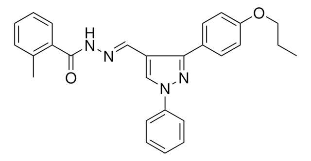 2-ME-N'-((1-PH-3-(4-PROPOXYPHENYL)-1H-PYRAZOL-4-YL)METHYLIDENE)BENZOHYDRAZIDE AldrichCPR