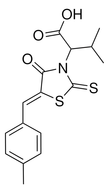 3-METHYL-2-[(5Z)-5-(4-METHYLBENZYLIDENE)-4-OXO-2-THIOXO-1,3-THIAZOLIDIN-3-YL]BUTANOIC ACID AldrichCPR