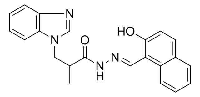 3(1H-BENZIMIDAZOL-1-YL)-N'-((2-HO-1-NAPHTHYL)METHYLENE)-2-METHYLPROPANOHYDRAZIDE AldrichCPR