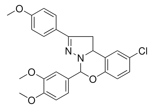 9-CL-5-(3,4-DI-MEO-PH)-2-(4-MEO-PH)-1,10B-DIHYDROPYRAZOLO(1,5-C)(1,3)BENZOXAZINE AldrichCPR