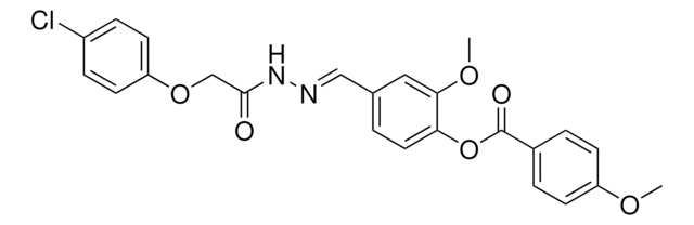 4-(2-((4-CHLOROPHENOXY)AC)CARBOHYDRAZONOYL)-2-METHOXYPHENYL 4-METHOXYBENZOATE AldrichCPR