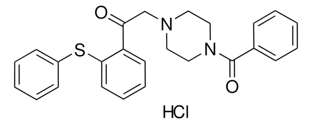 2-(4-BENZOYL-1-PIPERAZINYL)-1-(2-(PHENYLTHIO)PHENYL)ETHANONE HYDROCHLORIDE AldrichCPR