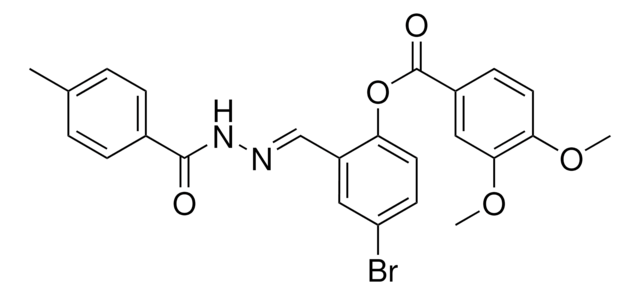 4-BROMO-2-(2-(4-METHYLBENZOYL)CARBOHYDRAZONOYL)PHENYL 3,4-DIMETHOXYBENZOATE AldrichCPR