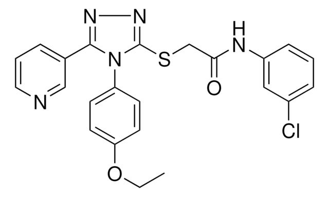 N-(3-CHLOROPHENYL)-2-{[4-(4-ETHOXYPHENYL)-5-(3-PYRIDINYL)-4H-1,2,4-TRIAZOL-3-YL]SULFANYL}ACETAMIDE AldrichCPR