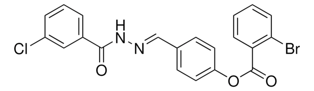 4-(2-(3-CHLOROBENZOYL)CARBOHYDRAZONOYL)PHENYL 2-BROMOBENZOATE AldrichCPR