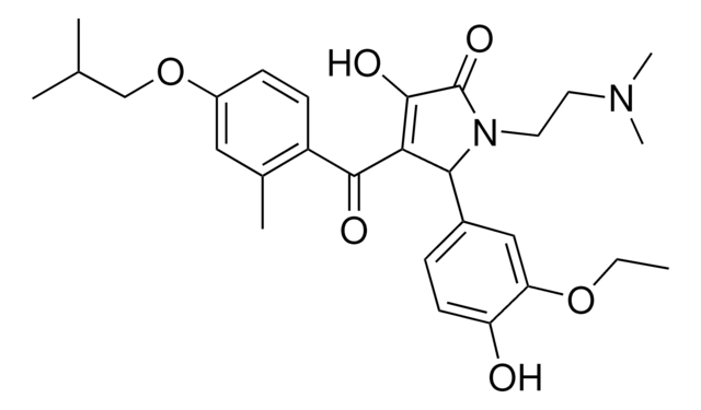 1-[2-(DIMETHYLAMINO)ETHYL]-5-(3-ETHOXY-4-HYDROXYPHENYL)-3-HYDROXY-4-(4-ISOBUTOXY-2-METHYLBENZOYL)-1,5-DIHYDRO-2H-PYRROL-2-ONE AldrichCPR