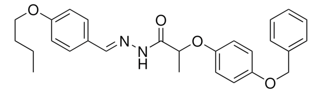 2-(4-(BENZYLOXY)PHENOXY)-N'-(4-BUTOXYBENZYLIDENE)PROPANOHYDRAZIDE AldrichCPR