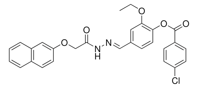 2-ETHOXY-4-(2-((2-NAPHTHYLOXY)ACETYL)CARBOHYDRAZONOYL)PHENYL 4-CHLOROBENZOATE AldrichCPR