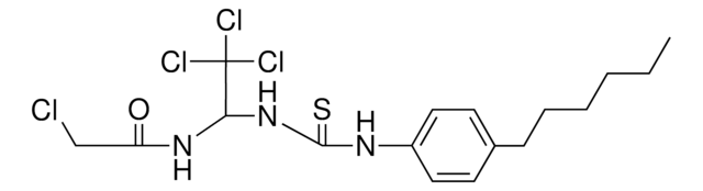 2-CHLORO-N-(2,2,2-TRICHLORO-1-(3-(4-HEXYL-PHENYL)-THIOUREIDO)-ETHYL)-ACETAMIDE AldrichCPR
