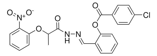 2-(2-(2-(2-NITROPHENOXY)PROPANOYL)CARBOHYDRAZONOYL)PHENYL 4-CHLOROBENZOATE AldrichCPR
