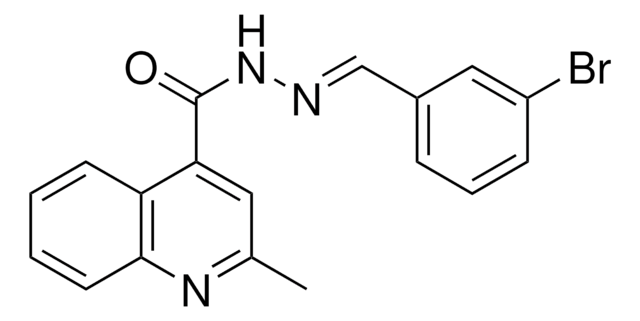2-METHYL-QUINOLINE-4-CARBOXYLIC ACID (3-BROMO-BENZYLIDENE)-HYDRAZIDE AldrichCPR