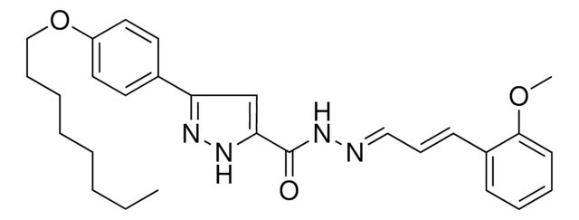 N'-(3-(2-MEO-PH)2-PROPENYLIDENE)-3-(4-(OCTYLOXY)PH)-1H-PYRAZOLE-5-CARBOHYDRAZIDE AldrichCPR