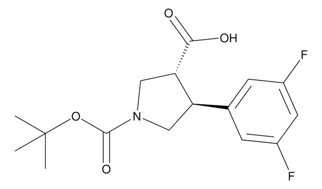(3R,4S)-1-(tert-Butoxycarbonyl)-4-(3,5-difluorophenyl)pyrrolidine-3-carboxylic acid AldrichCPR