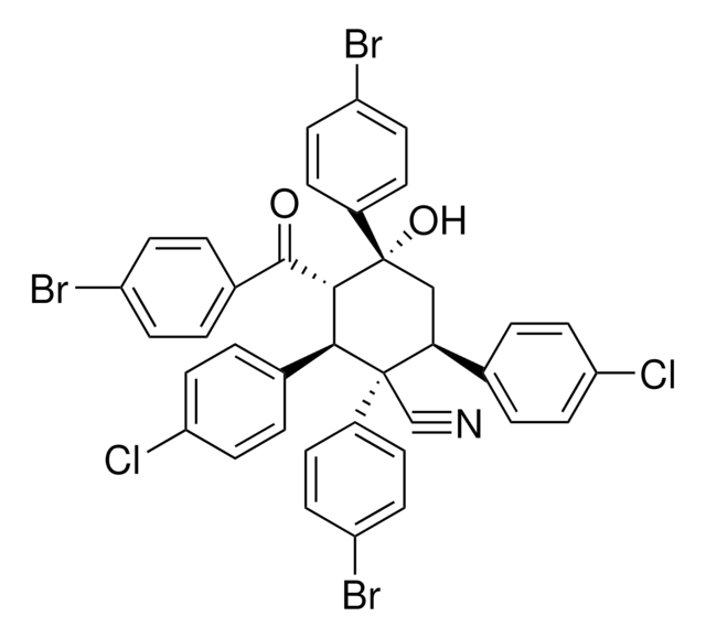 3-(4-BR-BENZOYL)-1,4-BIS(4-BR-PH)-2,6-BIS(4-CL-PH)-4-HO-CYCLOHEXANECARBONITRILE AldrichCPR