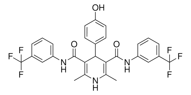 4-(4-HYDROXYPHENYL)-2,6-DIMETHYL-N(3),N(5)-BIS[3-(TRIFLUOROMETHYL)PHENYL]-1,4-DIHYDRO-3,5-PYRIDINEDICARBOXAMIDE AldrichCPR